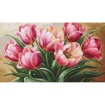 borduurpakkket Luca-S Graceful Tulips B718