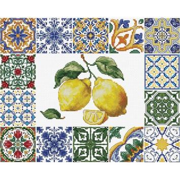 Borduurpakket Luca-S Lemon Essence of the Mediterranean B7049