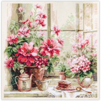 Borduurpakkket Magic Needle Morning in Rosy Tones 70-34