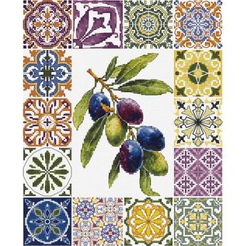Borduurpakket Luca-S Olive Palette of the Mediterranean B7050