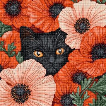 Borduurpakkket Letistitch Poppy Eyes L9949