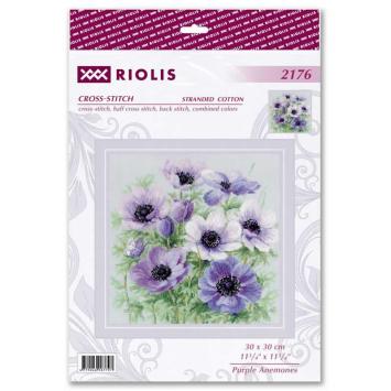 Borduurpakkket Purple Anemones