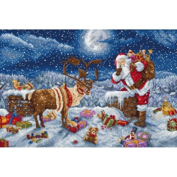 Borduurpakket Letistitch Silent Night Gift L9958