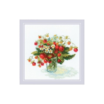 Borduurpakket Riolis 'Strawberry Delight' ri-2326