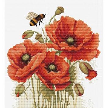 Borduurpakkket Luca-S The Splendor of Summer Poppies B7042