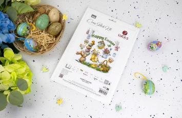 Borduurpakket Happy Easter