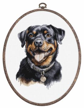 Kit de broderie Rottweiler