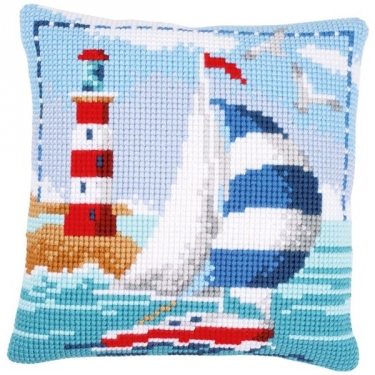 Coussin Phare et Voilier