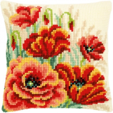 Coussin Coquelicots II