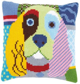 Kruissteekkussen Vervaco Lappenhond PN-0156109