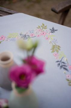 Nappe Fleurs et Feuilles