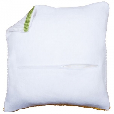 Dos de Coussin avec Fermeture vervaco blanc