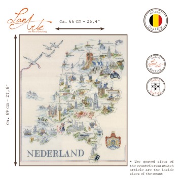 Lanarte-PN-0175289-borduurpakket-map-van-Nederland