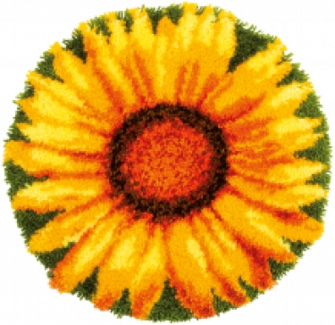 Knooptapijt Zonnebloem