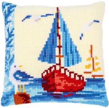 Kruissteekkussen Vervaco Zeilboot PN-0183156