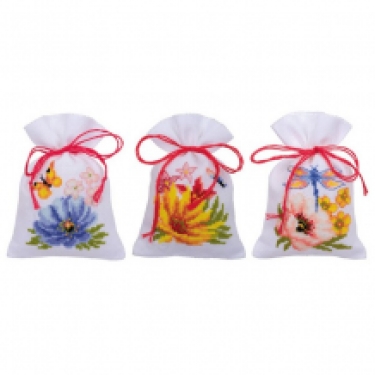 Sachet senteur 3 p. Fleurs Colorées