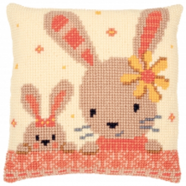 Coussin Lapins Doux