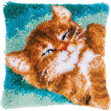 Coussin Chat Ronnonant