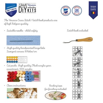 Knooptapijt Monstera Blad