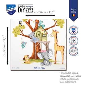 Borduurpakket Aan de Boomhut