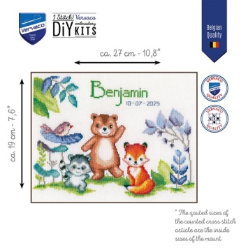 Borduurpakket Diertjes