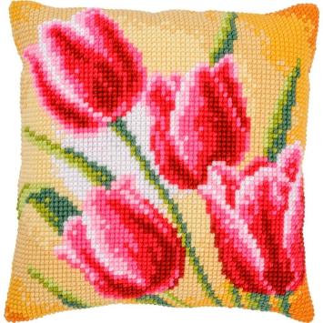 Kruissteekkussen Vervaco Tulpen PN-0204603