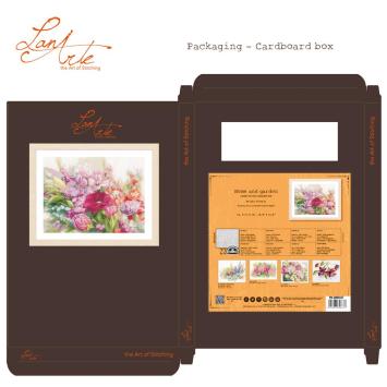 borduurpakket Lanarte telpakket kit Bright Florals PN-0205167