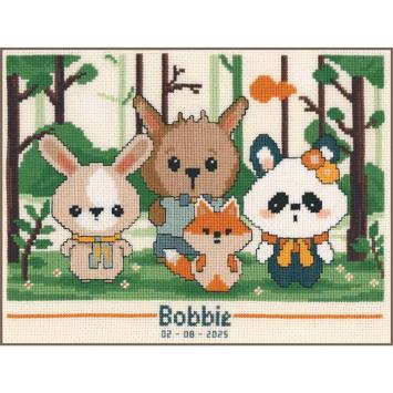 Borduurpakket Vervaco Panda and Friends PN-0213996