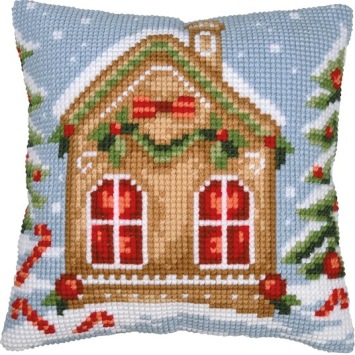 Kruissteekkussen Vervaco Gingerbread House PN-0214117