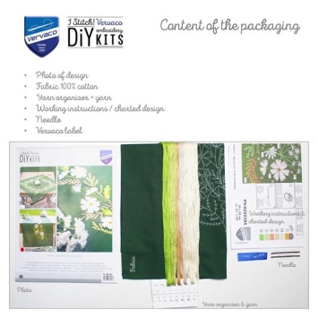 Tafelloper Witte Bloemen