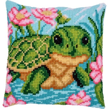 Kruissteek kussen Vervaco Schildpadje PN-0228632