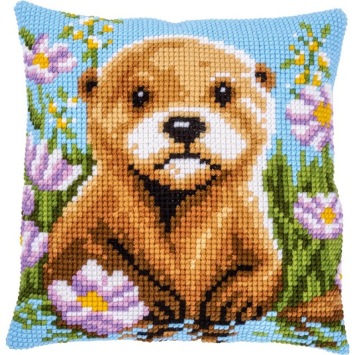 Kruissteek kussen Vervaco Otter PN-0228642