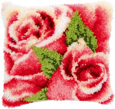 Coussin Roses rose