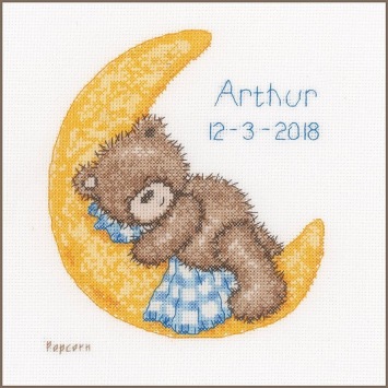 Borduurpakket Vervaco Popcorn Sleeping On Moon PN-0166518