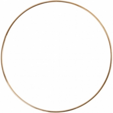 Macramé hoop goud 20 cm